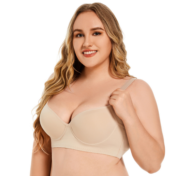 Magic Back Smoothing Push-Up Bra | Full Bust Lifted, Confidence Boosted