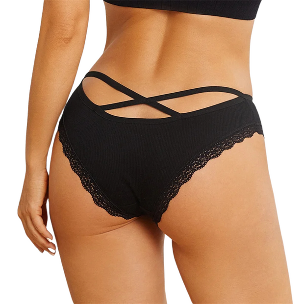 Magic Cross-Strap Low-Waist Panties