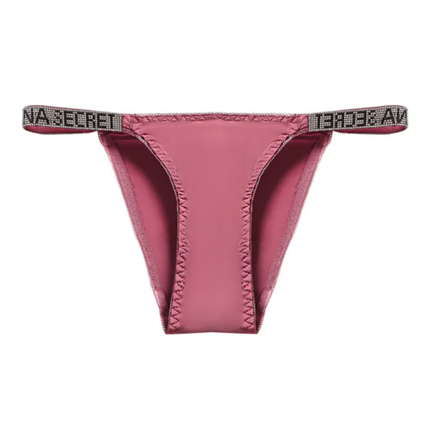 Magic Rhinestone Low-Waist Thong Panties